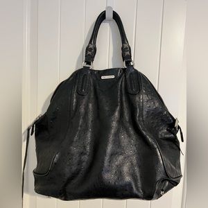 Rebecca Minkoff ostrich Romeo satchel bag